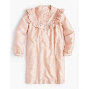 J Crew Crewcuts Girls' ruffle-trimmed shirtdress